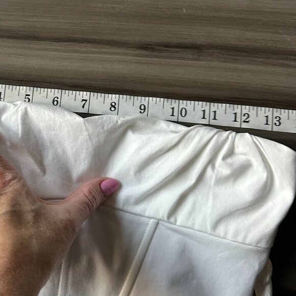 NWOT Oh Polly Womens White Corset Cropped Top with Braided Straps Size 0 - Picture 9 of 10